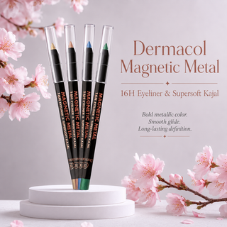 Dermacol Magnetic Metal 16h Eyeliner and Supersoft Kajal