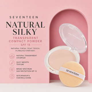 Seventeen Natural Silky Transparent Compact Powder SPF15