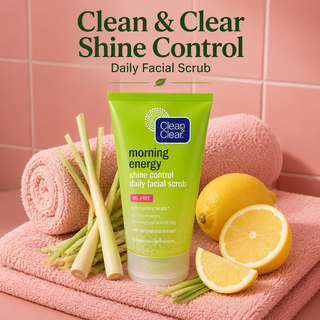 Clean & Clear Shine Control Daily Facial Scrub 100ml