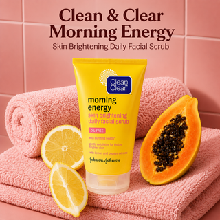 Clean &amp; Clear Morning Energy Skin Brightening Daily Facial Scrub 150ml
