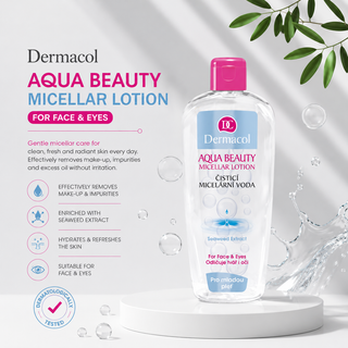 Dermacol Aqua Beauty Micellar Lotion cleansing micellar water 400 ml
