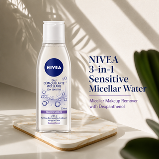 NIVEA 3-in-1 Sensitive Micellar Makeup Remover Water with Dexpanthenol  200ml