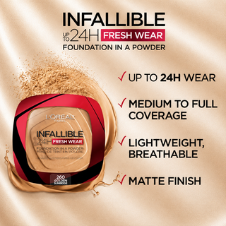 L'Oréal Paris Infaillible 24H Fresh Wear Foundation in a Powder