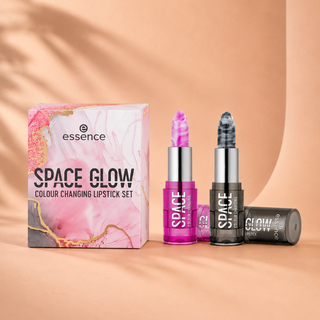 Essence space glow colour changing lipstick set