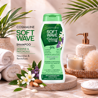 Cosmaline Soft Wave Natural Care Jasmine & Patchouli Shampoo with Almond Oil 400ml