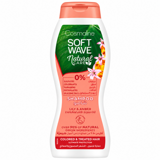 Cosmaline Soft Wave Natural Care Lily & Amber Shampoo with Argan Oil 400ml