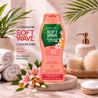 Cosmaline Soft Wave Natural Care Lily & Amber Conditioner with Argan Oil 400ml