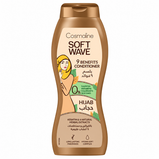 Cosmaline Soft Wave 9 Benefits Hijab Conditioner with Keratin & 6 Natural Herbal Extracts 400ml