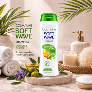 Cosmaline Soft Wave Soothing Care Shampoo with Olive Oil & Orange 400ml