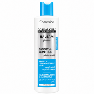 Cosmaline Cosmal Cure Professional Smooth-Control Balsam with Macadamia, Olive & Almond Oils for Frizzy & Unmanageable Hair 500ml