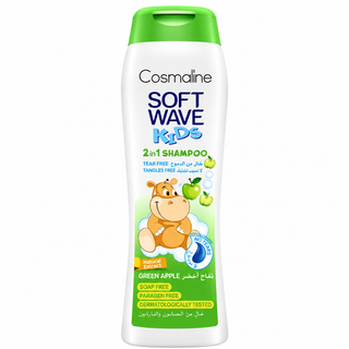 Cosmaline Soft Wave Kids 2-in-1 Green Apple Shampoo 400ml