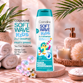 Cosmaline Soft Wave Kids 2-in-1 Fruity Spring Shampoo 400ml