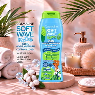 Cosmaline Soft Wave Kids Curl Gentle Moisturizer shampoo Cotton Cloud 400ml