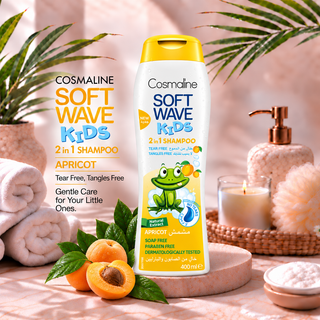 Cosmaline Soft Wave Kids 2-in-1 Apricot Shampoo 400ml