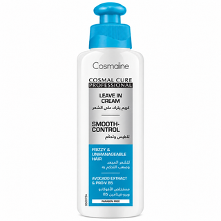 Cosmaline Cosmal Cure Professional Smooth-Control Leave-In Cream with Avocado Extract & Pro-Vitamin B5 for Frizzy & Unmanageable Hair 200ml