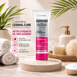 Cosmaline Cosmal Cure Professional Nutri-Strength Oil Replacement with Keratin & 6 Herbal Extracts 250ml