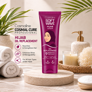 Cosmaline Soft Wave Hijab 9 Benefits Oil Replacement with Keratin & Natural Herbal Extracts 250ml