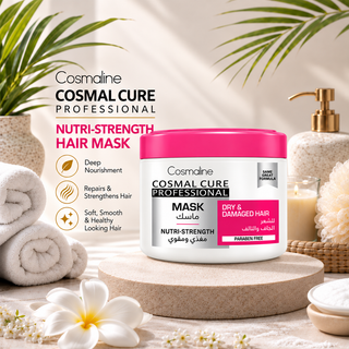 Cosmaline Cosmal Cure Professional Nutri-Strength Hair Mask for Dry & Damaged Hair 450ml