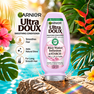 Garnier Ultra Doux Smoothing Conditioner with Rice Water & Starch 400ml