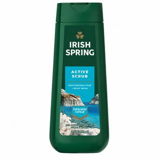Irish Spring Active Scrub Exfoliating Moisturizing Face & Body Wash 591ml