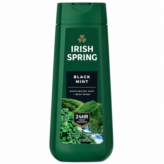 Irish Spring Black Mint Moisturizing Face & Body Wash 24HR Fresh 591ml