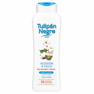 Tulipán Negro Algodón & Talco Hydrating & Softening Bath & Shower Gel 720ml