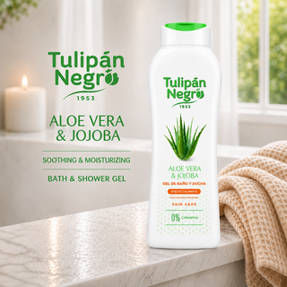 Tulipán Negro Aloe Vera & Jojoba Soothing Bath & Shower Gel 720ml