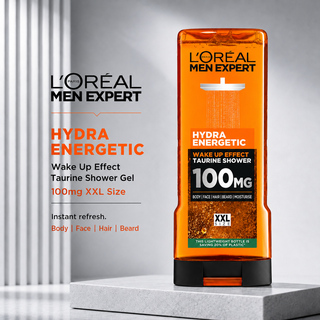 L'Oréal Men Expert Hydra Energetic Wake Up Effect Taurine Shower Gel 100mg XXL Size 400ml