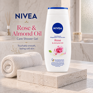 NIVEA Rose & Almond Oil Care Shower Gel 250ml