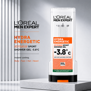 L'Oréal Men Expert Hydra Energetic Extreme Sport Shower Gel -3.8°C XXL Size 400ml