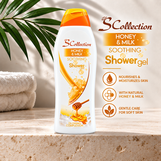 The S Collection Honey & Milk Soothing Shower Gel 750ml