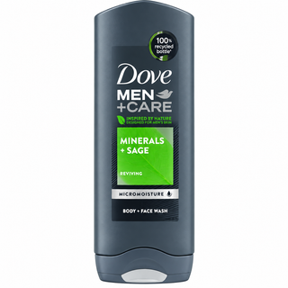 Dove Men+Care Minerals + Sage Reviving Body & Face Wash 250ml
