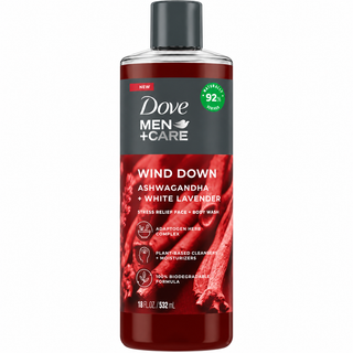 Dove Men+Care Wind Down Ashwagandha & White Lavender Stress Relief Face & Body Wash 532ml