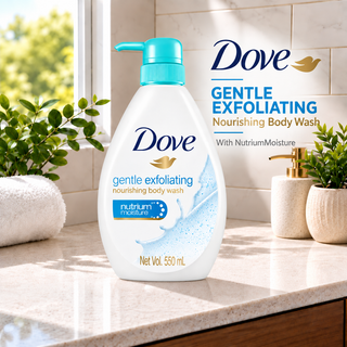 Dove Gentle Exfoliating Nourishing Body Wash with Nutrium Moisture 550ml