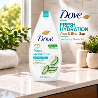 Dove Fresh Hydration Aloe & Birch Sap Moisturizing Shower Gel 450ml