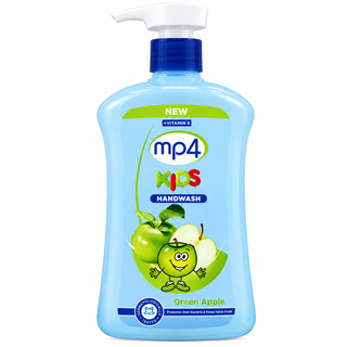 MP4 Kids Green Apple Gentle & Moisturizing Hand Wash 500ml