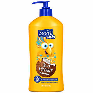 Suave Kids 3-in-1 Coconut Splash Shampoo, Conditioner & Body Wash 532ml