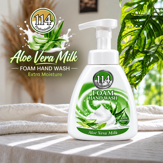 114 Professional Aloe Vera Milk Extra Moisture Foam Hand Wash 400ml