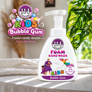 114 Professional Kids Bubble Gum Foam Hand Wash 400ml