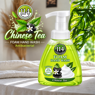 114 Professional Chinese Tea Antibacterial Foam Hand Wash 400ml