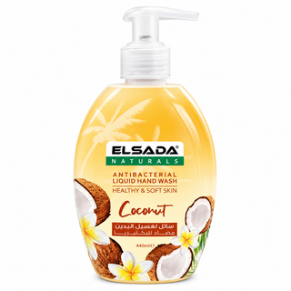Elsada Naturals Coconut Antibacterial Liquid Hand Wash 440ml