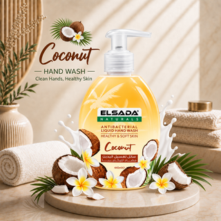 Elsada Naturals Coconut Antibacterial Liquid Hand Wash 440ml