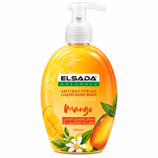 Elsada Naturals Mango Antibacterial Liquid Hand Wash 440ml