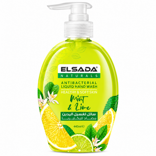 Elsada Naturals Mint & Lime Antibacterial Liquid Hand Wash 440ml