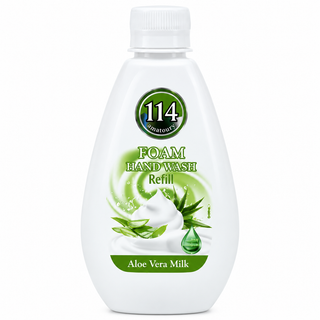 114 Professional Aloe Vera Milk Foam Hand Wash Refill 300ml