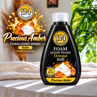 114 Professional Precious Amber Oriental Antibacterial Foam Hand Wash Refill 300ml