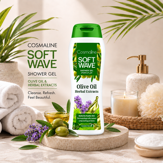 Cosmaline Soft Wave Olive Oil & Herbal Extracts Shower Gel 400ml