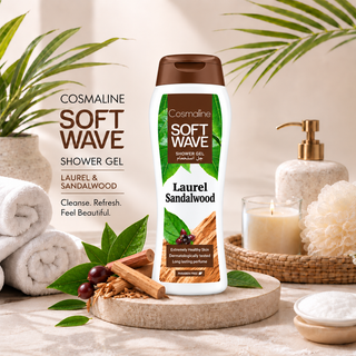 Cosmaline Soft Wave Laurel & Sandalwood Shower Gel 400ml