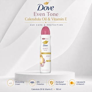Dove Even Tone 48h Calendula Oil & Vitamin E 150ml