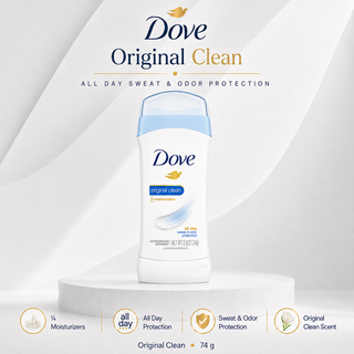 Dove Original Clean All Day Sweat Odor Protection Antiperspirant 74g